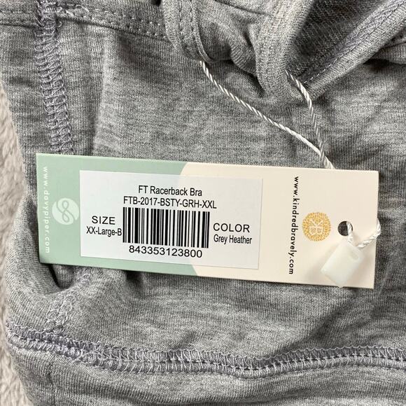 NWT Kindred Bravely LOT OF 2 French Terry Racerback Nursing Sleep Bras XXL Busty - Picture 7 of 12